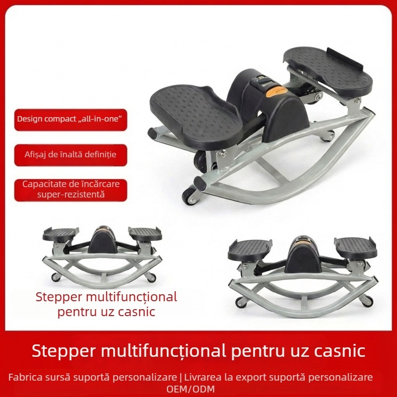 Mini exercițtor pe pedale multifuncțional cu afișaj, capacitate de încărcare mare, pentru uz casnic