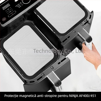Protecție magnetică anti-stropire pentru Ninja Air Fryer, plasă rezistentă la ulei AF400 AF451