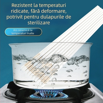 Bețișoare ceramice Jingdezhen pentru uz casnic, ușor de curățat, rezistente la temperaturi înalte, anti-mucegai, antiderapante, antibacteriale, calitate premium
