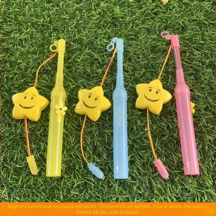 Anul Nou: Lampa-portabilă cu tijă de 20 cm pentru copii – plastic, accesorii DIY iluminat