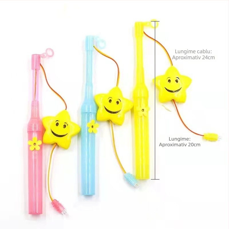 Anul Nou: Lampa-portabilă cu tijă de 20 cm pentru copii – plastic, accesorii DIY iluminat