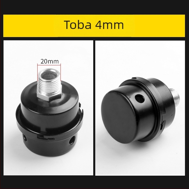 Otus compresor de aer fără ulei, silențios: silențator și element de filtrare a aerului pentru un compresor cu piston (modelul 0.17/8)