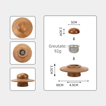 Set capac din lemn pentru afumare whisky și cocktail – accesorii de bar