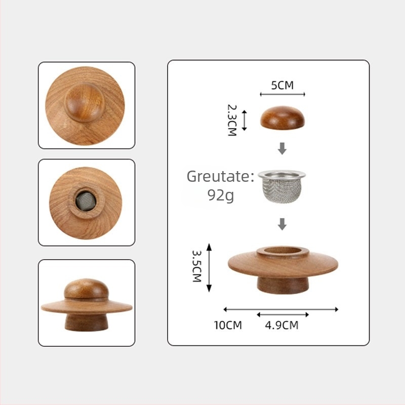 Set capac din lemn pentru afumare whisky și cocktail – accesorii de bar