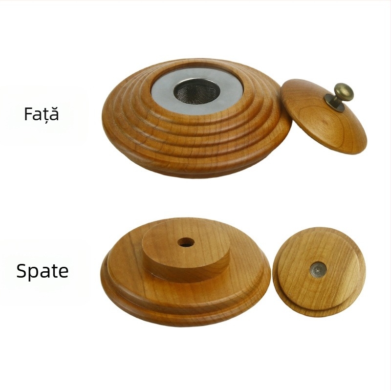 Set capac din lemn pentru afumare whisky și cocktail – accesorii de bar