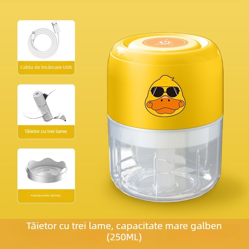 Zdrobitor electric de usturoi, blender mini wireless multifuncțional pentru usturoi, măcinarea cărnii și prepararea hranei pentru copii