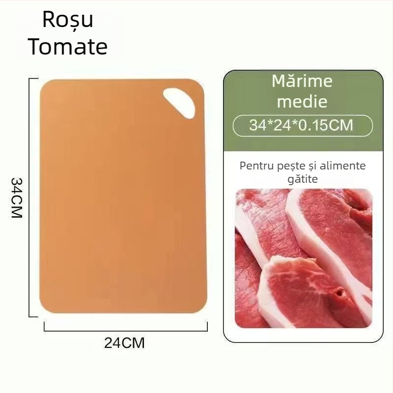 Tocător dublu fațetat din PP, ecologic, pentru uz casnic, suprafață subțire de tăiere, portabil pentru exterior, tocător din plastic pentru fructe