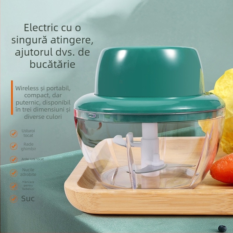 Presă de usturoi multifuncțională, decojitor și tocător de legume – dispozitiv compact de bucătărie