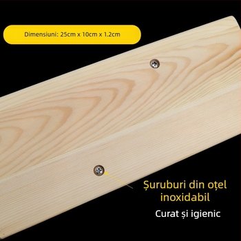 Tavă din lemn pentru aluat destinată tăierii cuțitului a tățeilor, accesoriu de bucătărie