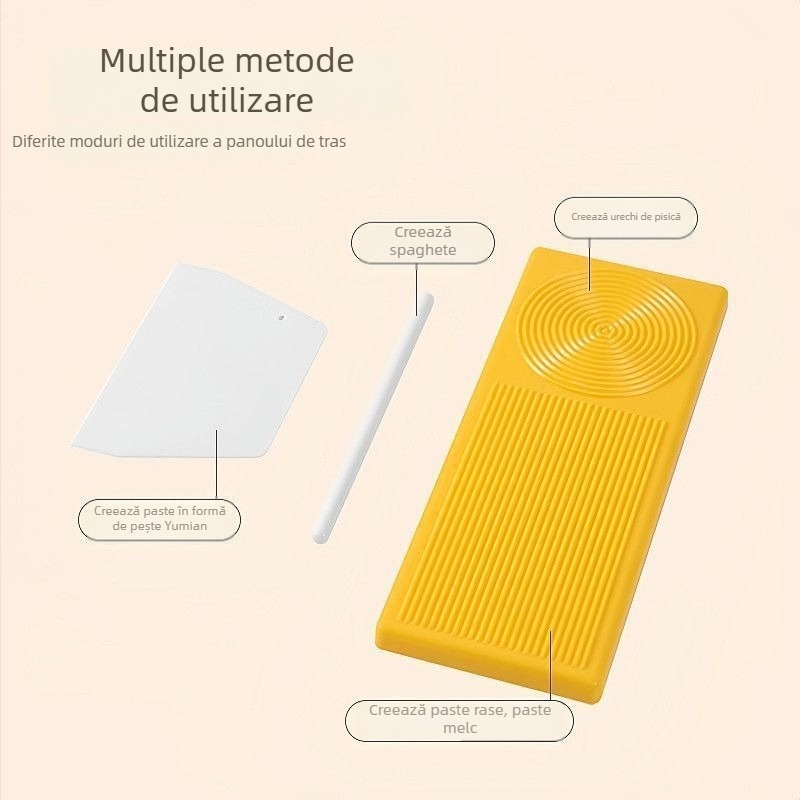 Placă manuală multifuncțională pentru paste — set de ustensile de bucătărie pentru prepararea pastelor, inclusiv forme de pește