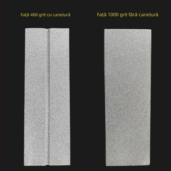 Piatra de ascuțit din diamant, cu două fețe, pentru cârlige de pescuit și cuțite mici