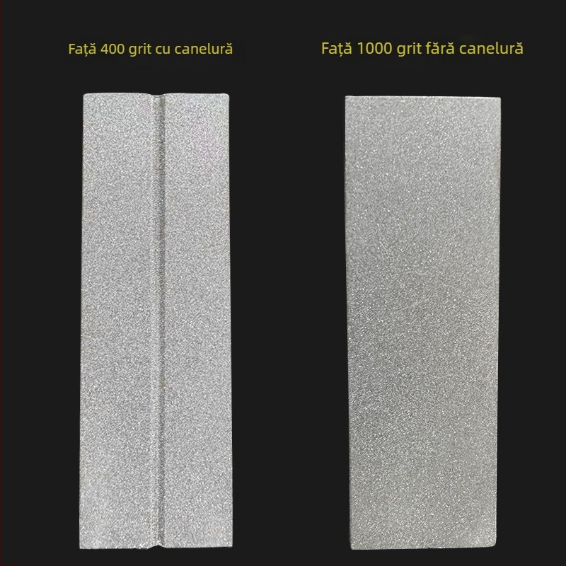 Piatra de ascuțit din diamant, cu două fețe, pentru cârlige de pescuit și cuțite mici