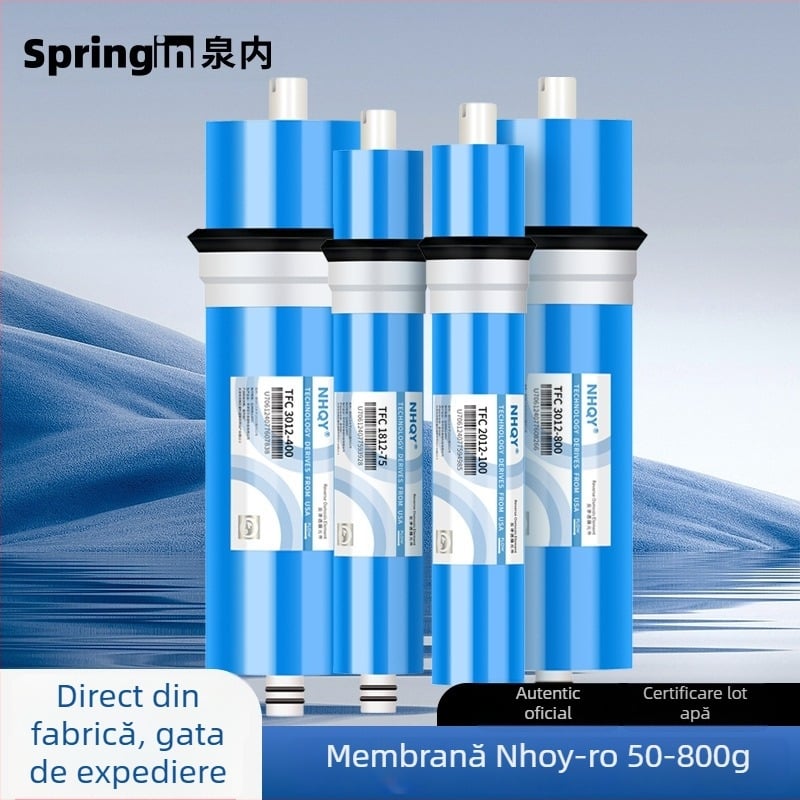 NHQY Membrană RO pentru purificator de apă pentru uz casnic, 75G/400G/600G, element de filtrare de înlocuire cu debit mare