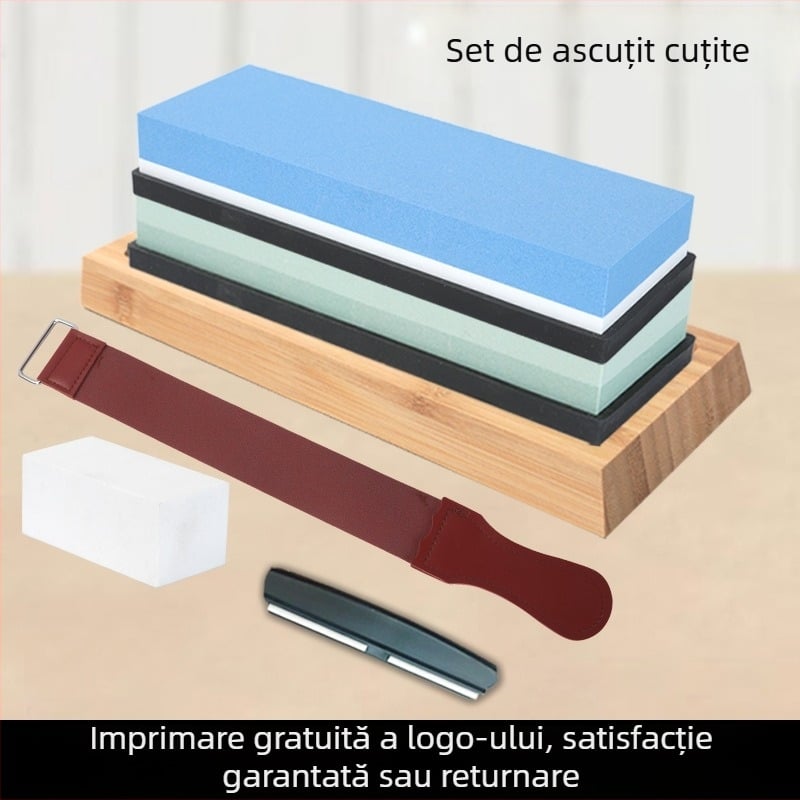 Set de pietre de ascuțit din corund alb pentru cuțite