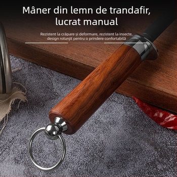 Bețișor de ascuțit pentru cuțite, cu granulație ultra-fină – instrument profesional pentru ascuțire și întreținere a cuțitelor de bucătărie
