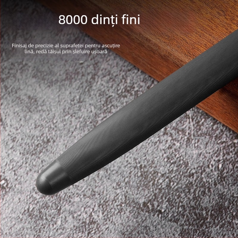 Bețișor de ascuțit pentru cuțite, cu granulație ultra-fină – instrument profesional pentru ascuțire și întreținere a cuțitelor de bucătărie