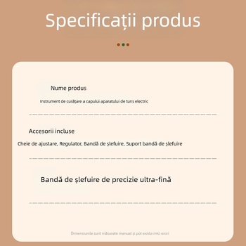 Unealtă de ascuțire și curățare a capului lamei pentru aparatele de tuns electrice