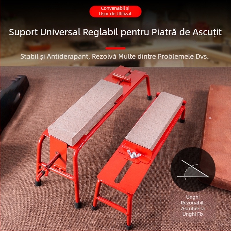 Suport personalizat pentru piatră de ascuțit cu dimensiune și lungime reglabilă, suport pentru ascuțit cu bază