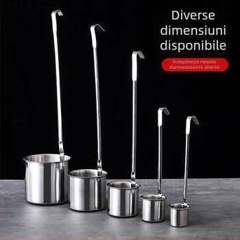 Distribuitor de vin din oțel inoxidabil 304 cu pâlnie, lingură cu mâner lung și lingură pentru ulei – accesorii pentru vin de uz casnic