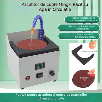 Ascutitor automat de cuțite cu răcire prin apă, cu bandă abrazivă, pentru cuțe și foarfece