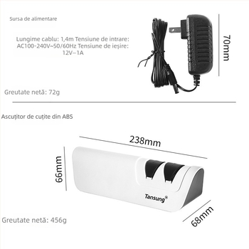 Ascuțitor electric de cuțite pentru uz casnic – ascuțire rapidă și precisă, unealtă de bucătărie