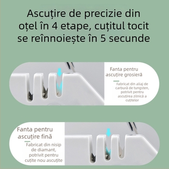 Ascuțitor de cuțite, multifuncțional anti-derapant pentru bucătărie, 4 în 1