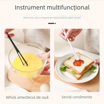 Bețișor de bătut ouă manual pentru uz casnic, amestecător multifuncțional cu spatulă