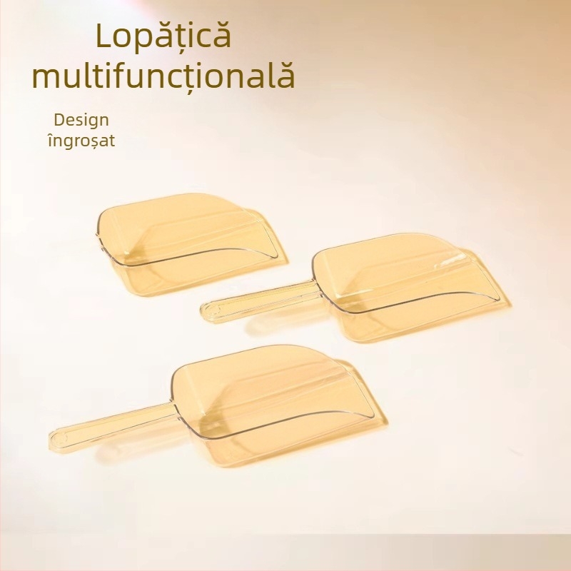 Lingură de bucătărie din plastic – multifuncțională pentru gheață, popcorn, făină și orez