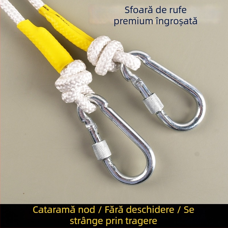 Frânghie din nylon pentru uscarea hainelor, pentru interior și exterior – fără găuri