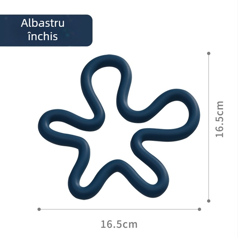 Suporturi din silicon, cu formă de floare neregulată, groase, izolante termic, protecție împotriva arsurilor, pentru pahare și oale