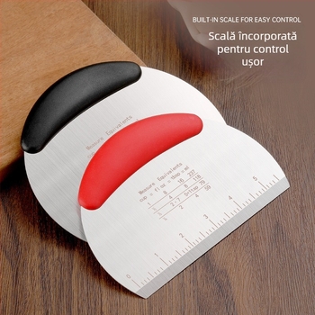 Set din oțel inoxidabil pentru coacere: spatulă pentru tort, cuțit pentru cremă și racletă pentru prăjituri și chifle la abur