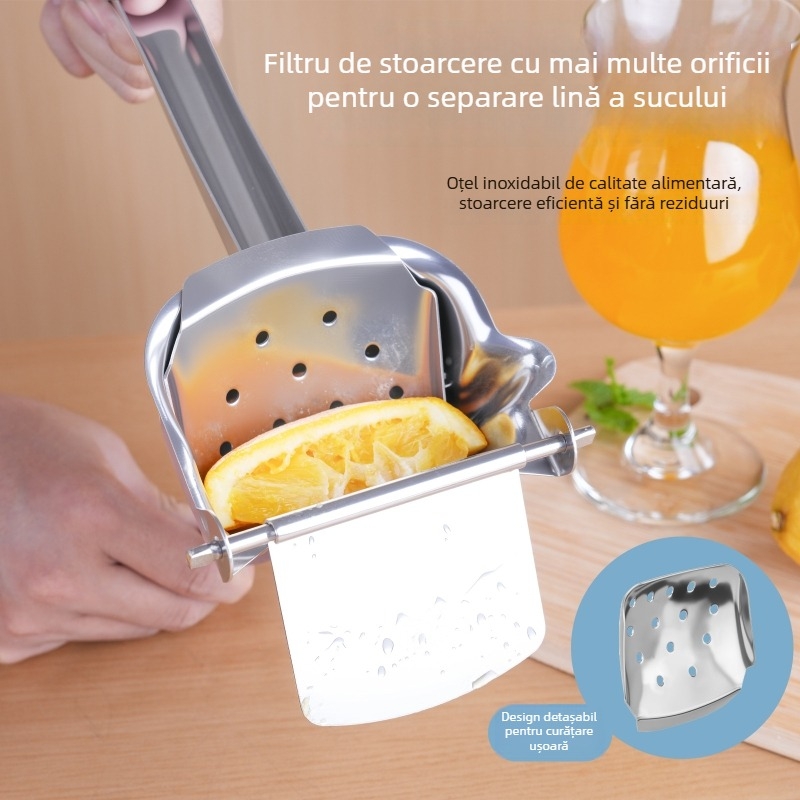 Storcător manual din oțel inoxidabil pentru lămâie și portocale
