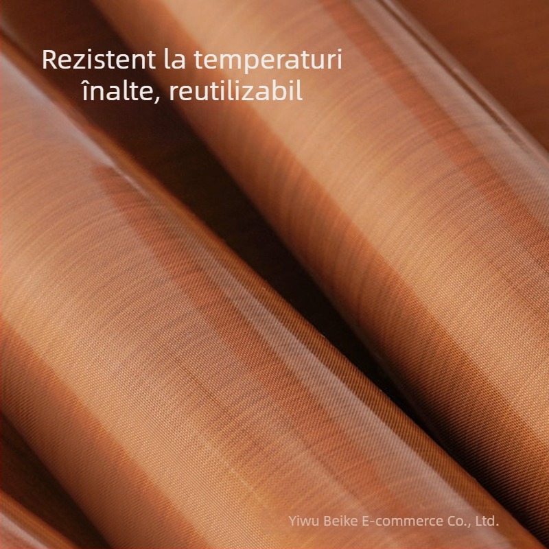 Folie de copt reutilizabilă antiaderentă pentru cuptor, liner pentru tavă rezistent la temperaturi înalte, pentru biscuiți și bezea, pentru uz casnic și profesional.