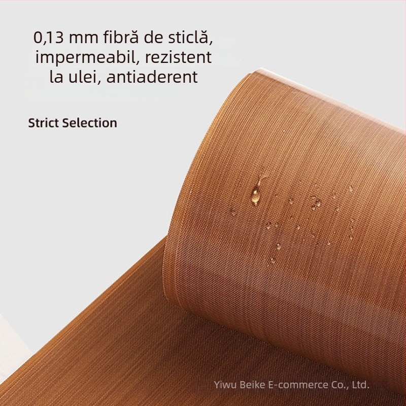 Folie de copt reutilizabilă antiaderentă pentru cuptor, liner pentru tavă rezistent la temperaturi înalte, pentru biscuiți și bezea, pentru uz casnic și profesional.