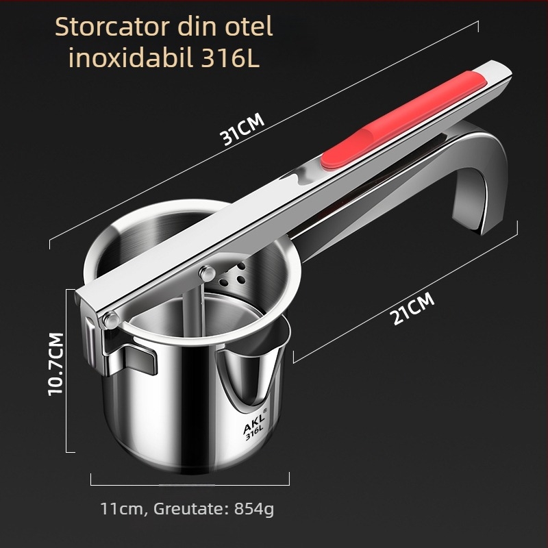 Storcător manual de suc, mare capacitate, din oțel inoxidabil 316L, pentru suc din trestia de zahăr, portocale, rodie, lămâie și portocală