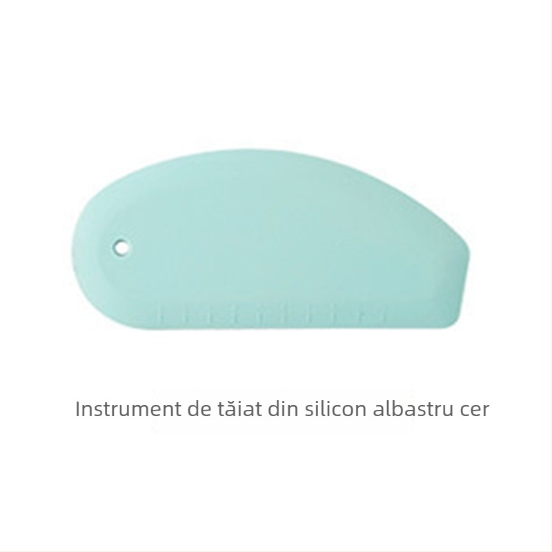 Cuțit de aluat din silicon cu scară – spatulă pentru făină, bucătărie, prăjituri și cremă, frământare și coacere