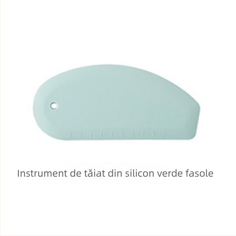 Cuțit de aluat din silicon cu scară – spatulă pentru făină, bucătărie, prăjituri și cremă, frământare și coacere