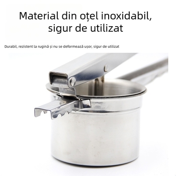 Storcător manual cu presă din dinți pentru cartofi, presă pentru legume din oțel inoxidabil, storcător pentru lămâi și portocale, presă pentru piure de cartofi
