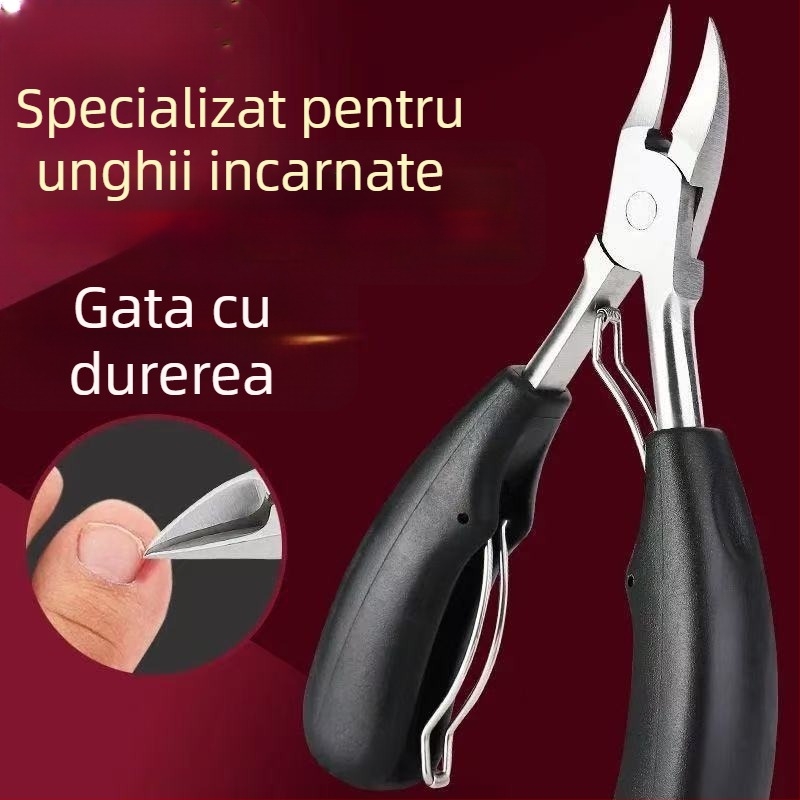 Clește de unghii cu cioc de vultur, gură înclinată pentru unghii groase