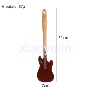 Spatulă din silicon în formă de chitară, design unic pentru coacere