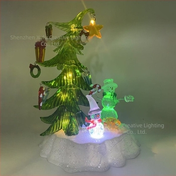 Ornamente acrilice pentru brad 2025 – stil retro nordic, decor de Crăciun