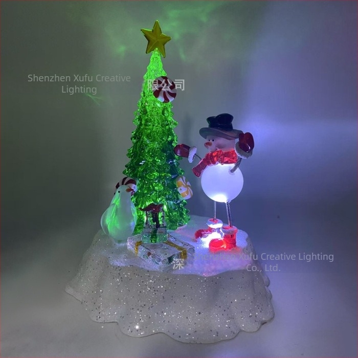 Ornamente acrilice pentru brad 2025 – stil retro nordic, decor de Crăciun