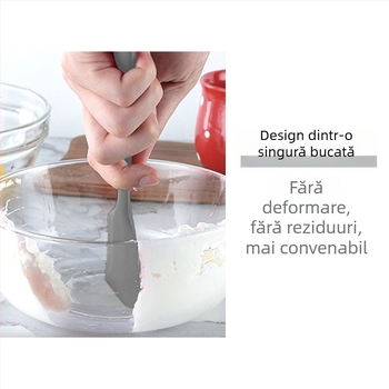 Set de ustensile de copt din silicon, 5 sau 6 piese, spatule, racletă din silicon, perie pentru ulei, tel de ouă, rezistent la temperaturi înalte