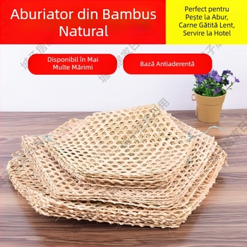 Placă din bambus antiaderentă pentru fundul oalelor cu carne fiartă și supe