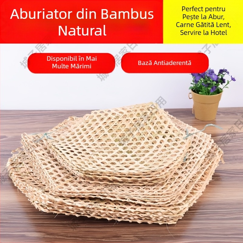 Placă din bambus antiaderentă pentru fundul oalelor cu carne fiartă și supe