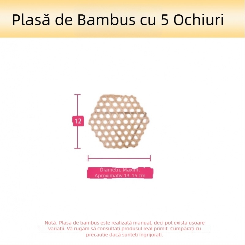 Placă din bambus antiaderentă pentru fundul oalelor cu carne fiartă și supe