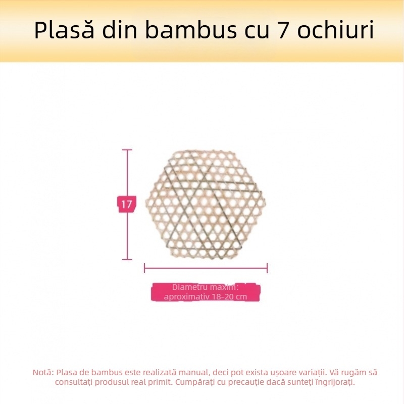Placă din bambus antiaderentă pentru fundul oalelor cu carne fiartă și supe