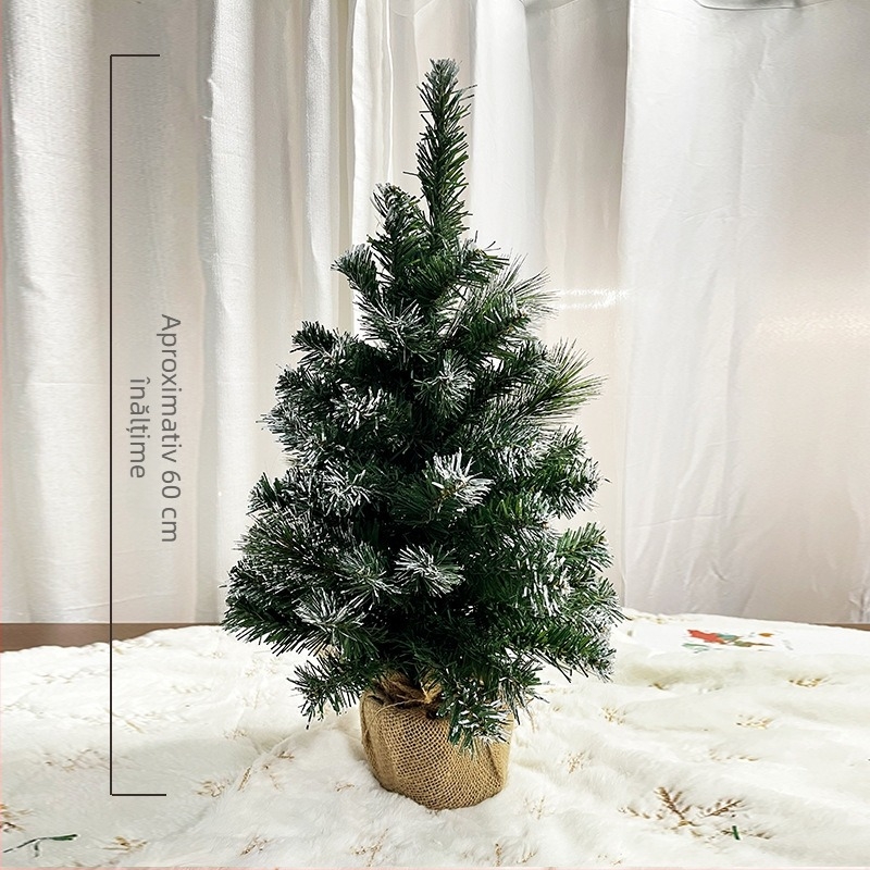 Brad artificial mini pentru decor de birou și casă, 30–60 cm