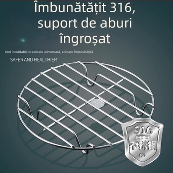 Raft de abur din oțel inoxidabil 316, de calitate alimentară, raft universal pentru abur și ouă, potrivit pentru wok și coș de aburi
