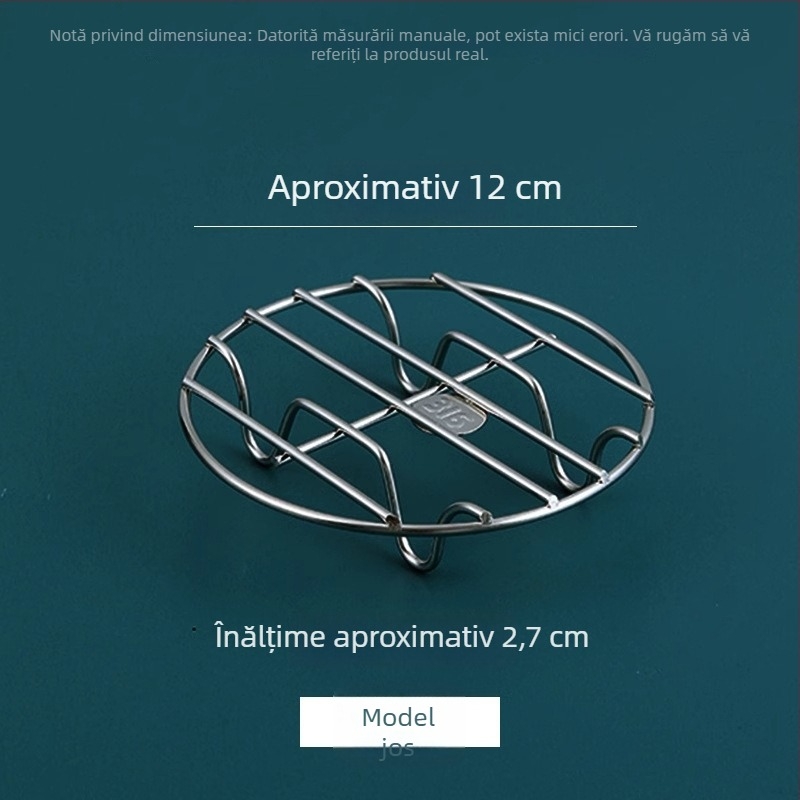 Raft de abur din oțel inoxidabil 316, de calitate alimentară, raft universal pentru abur și ouă, potrivit pentru wok și coș de aburi